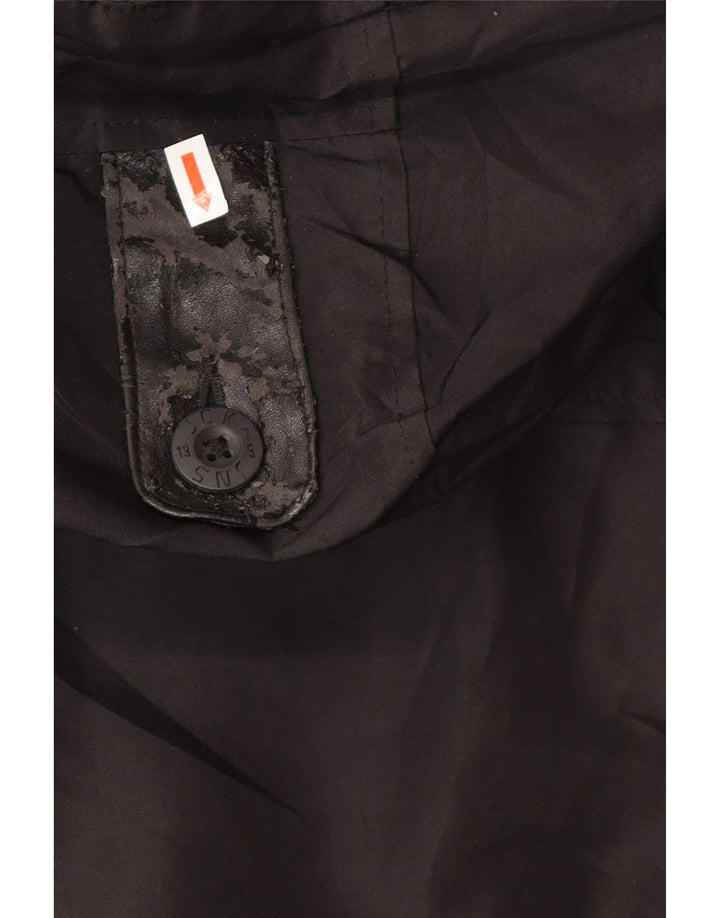 Giubbotto bomber con cappuccio da uomo Jack & Jones UK 36 Small Nero Poliammide