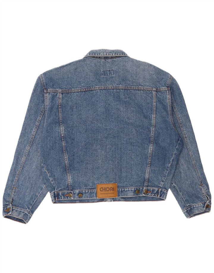 Giacca in denim da uomo vestibilità ampia Chiori UK 38 Cotone blu medio