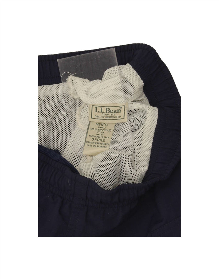L.L.BEAN Mens Sport Shorts Medium Navy Blue Nylon
