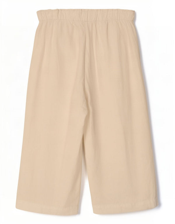 Pantaloni capri da donna Marks & Spencer a gamba larga UK 16 Larg W36 L22 Bianco
