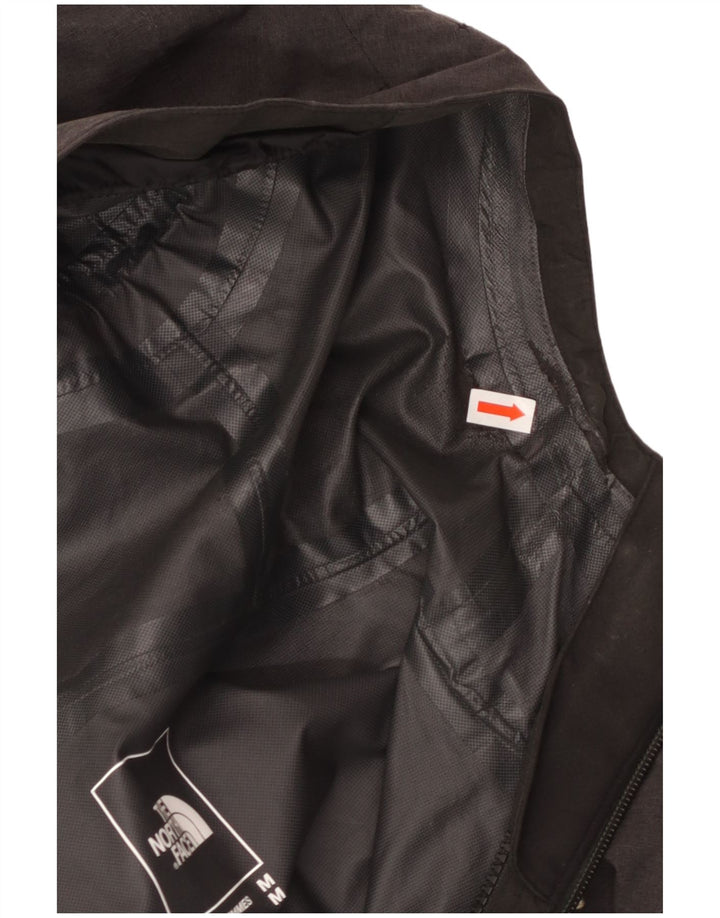 THE NORTH FACE Giacca antipioggia da donna con cappuccio UK 14 Poliestere grigio medio