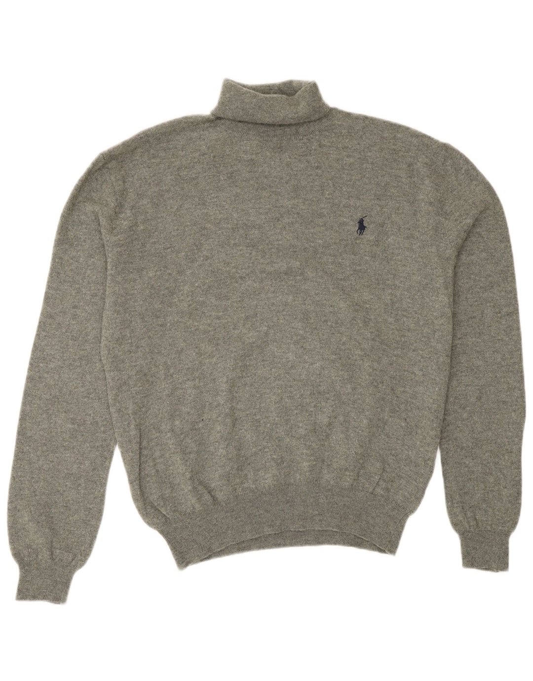 Polo Ralph Lauren Maglione maglione collo alto da uomo in lana grigio medio