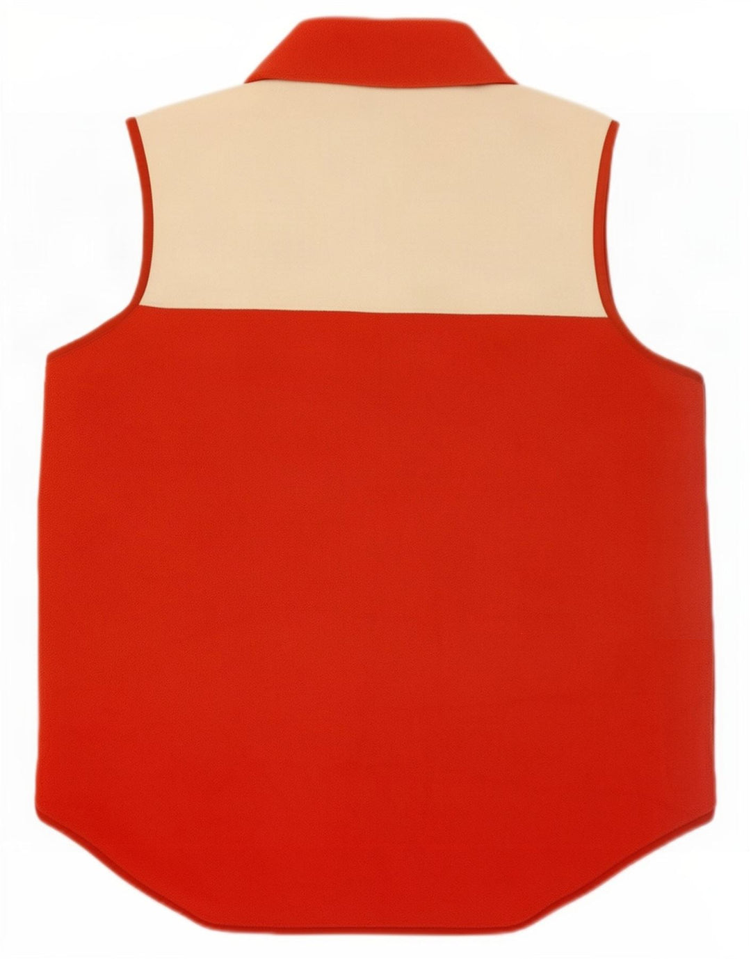 Tog 24 Gilet oversize in pile da donna UK 16 Large Rosso Colourblock Poliestere