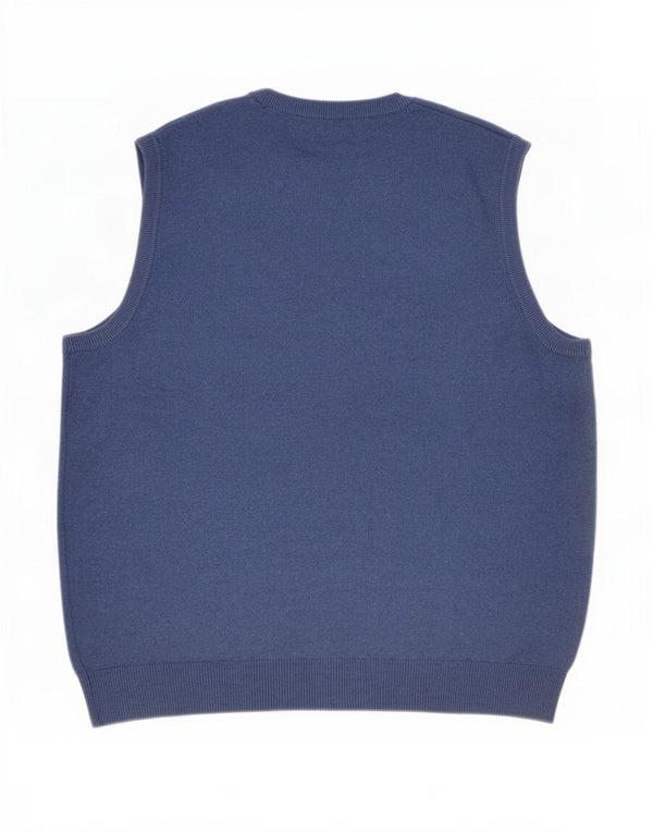 Canottiera da uomo Marks & Spencer grande in cotone blu