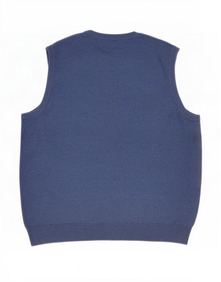 Canottiera da uomo Marks & Spencer grande in cotone blu