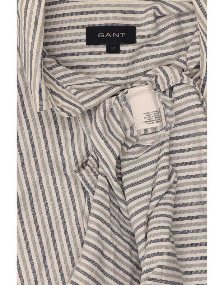 Camicia Gant Uomo Cotone Rigato Blu Medio