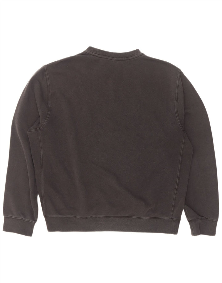 Felpa da uomo Nike Loose Fit, maglione medio, cotone nero