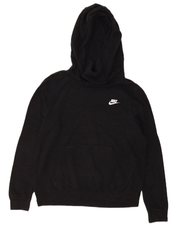 Maglione con cappuccio da donna NIKE UK 14 cotone nero medio