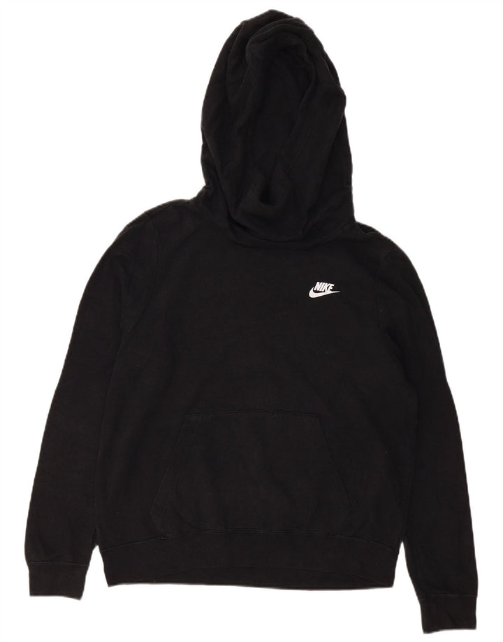 Maglione con cappuccio da donna NIKE UK 14 cotone nero medio
