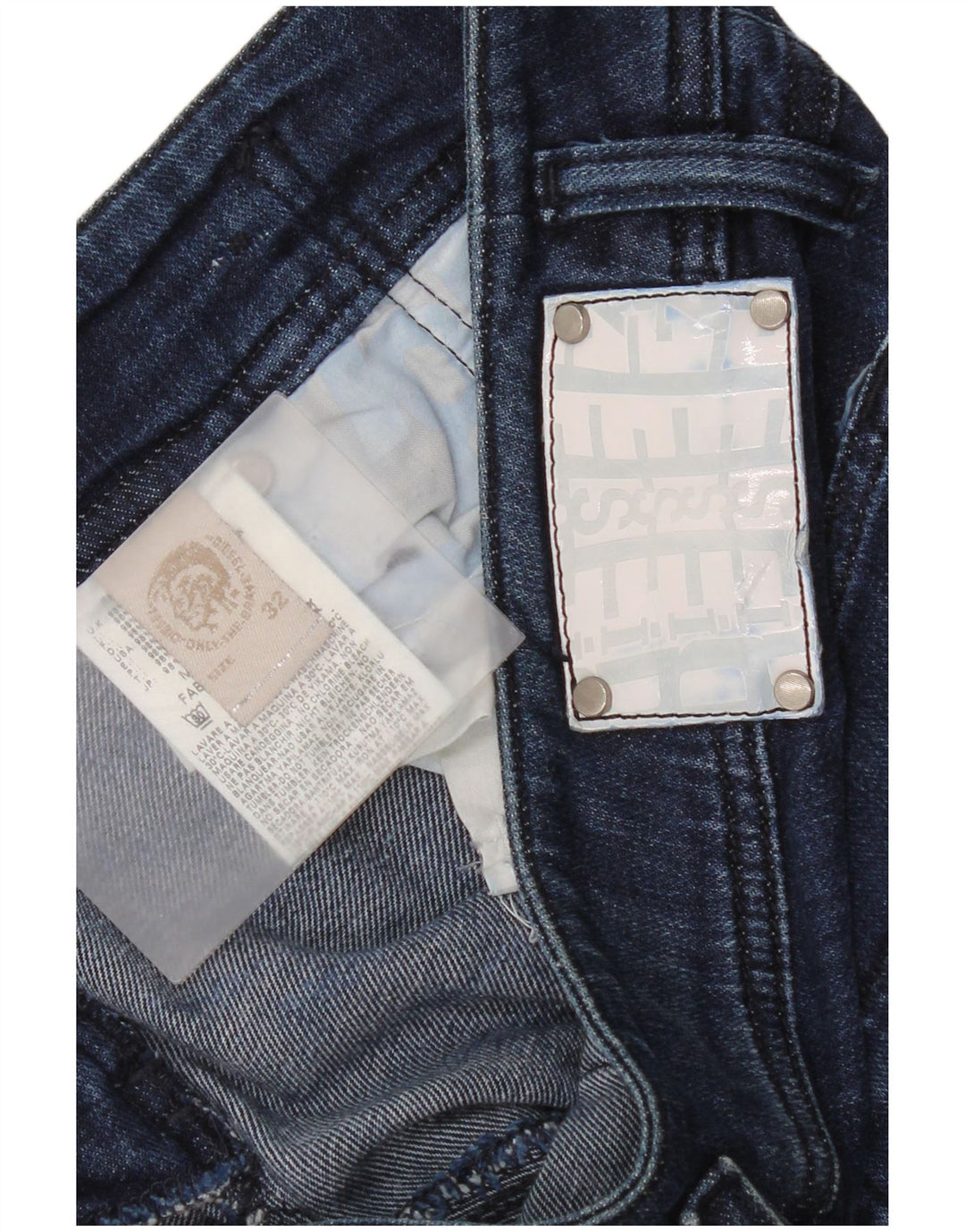 Jeans slim da donna Diesel W32 L34 cotone blu