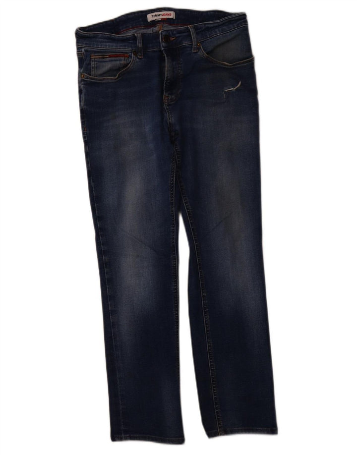 TOMMY HILFIGER Jeans dritti da donna W32 L27 cotone blu