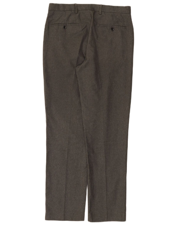 Pantaloni chino dritti vestibilità regolare da uomo Marks & Spencer W32 L31 Grigi