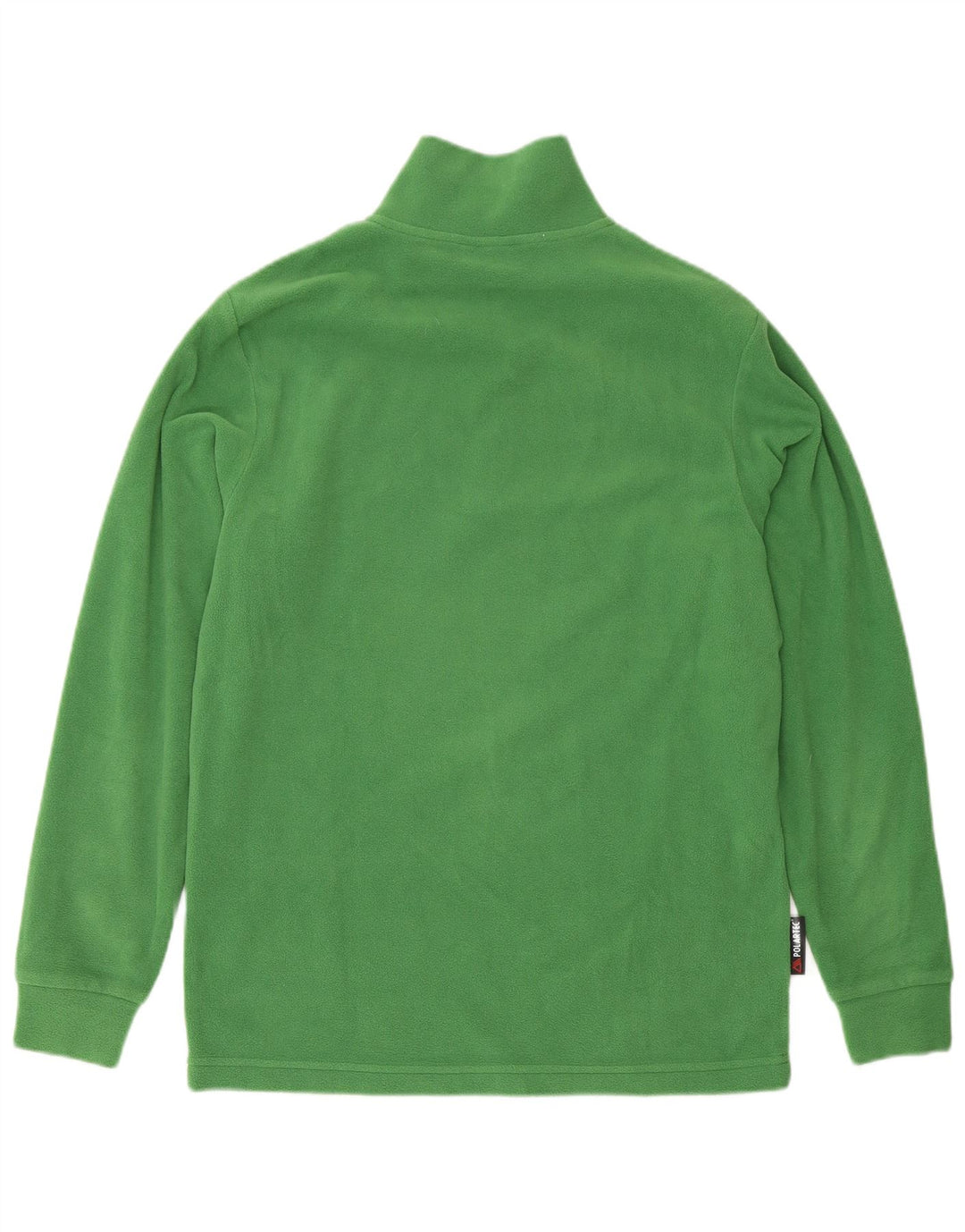 Invicta Mens Zip Neck Fleece Jumper Small Green Polyester