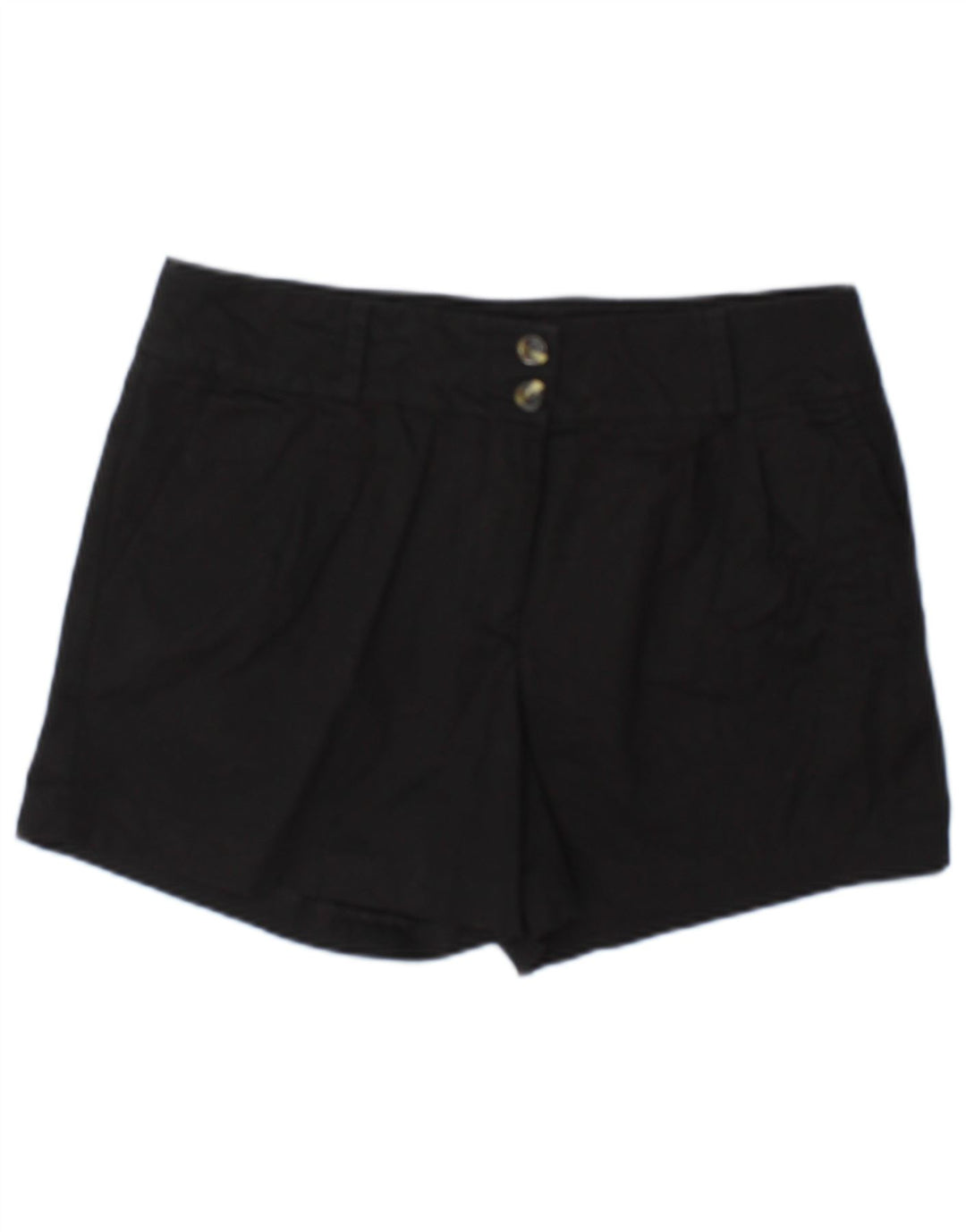 Pantaloncini chino da donna Oasis UK 12 medi W32 cotone nero