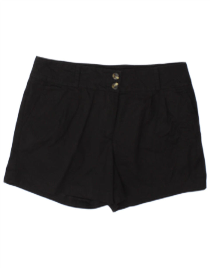 Pantaloncini chino da donna Oasis UK 12 medi W32 cotone nero