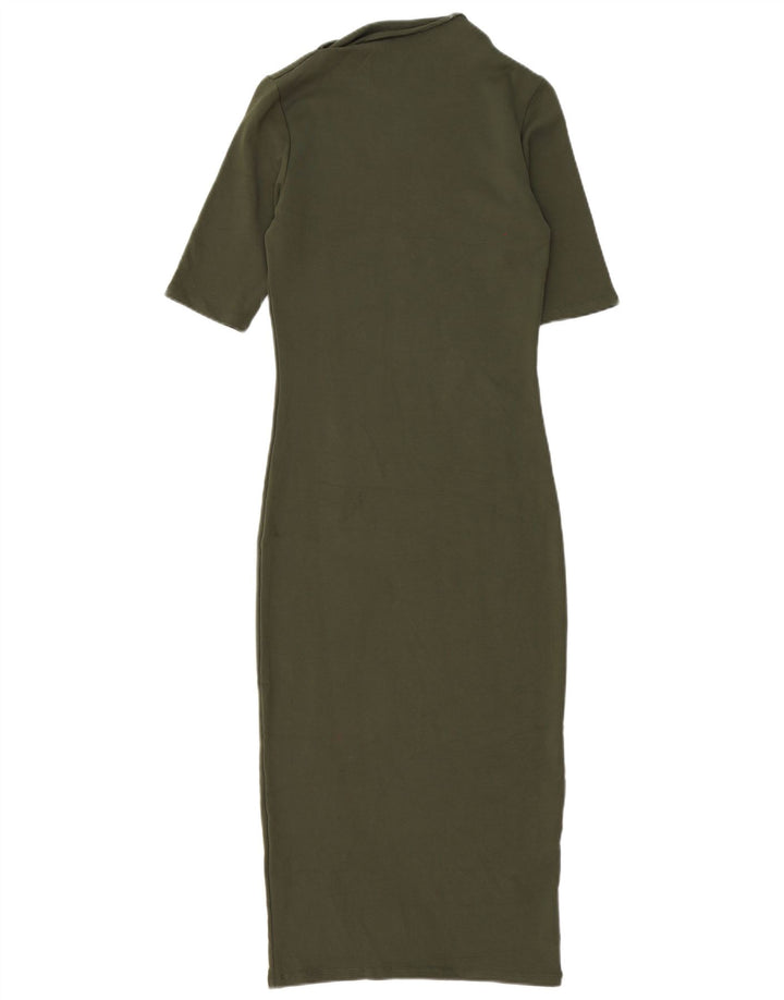 Vestito aderente da donna Zara UK 10 piccolo kaki