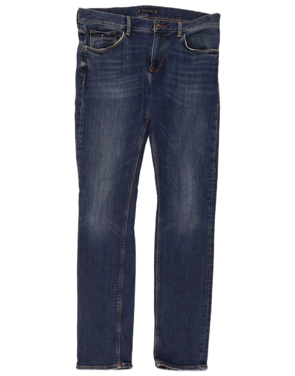 Tommy Hilfiger Uomo Bleecker Slim Jeans W34 L34 Blu