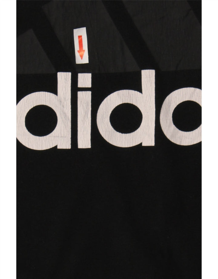 T-shirt grafica da donna Adidas Top UK 12 cotone medio nero