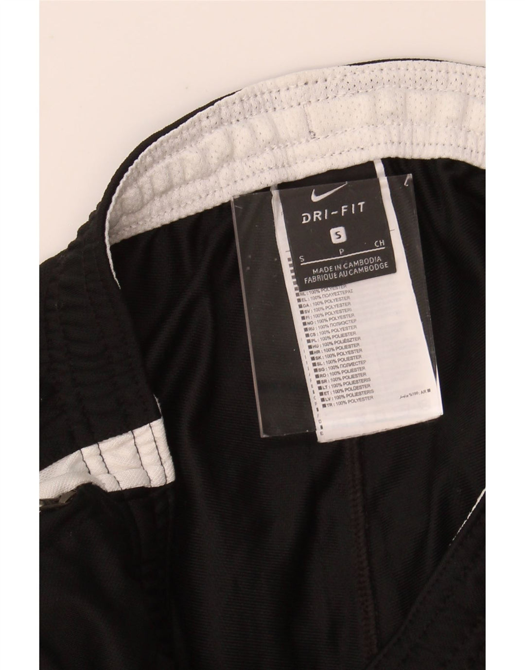 NIKE Womens Dri Fit Tracksuit Trousers UK 10 Small Black Polyester