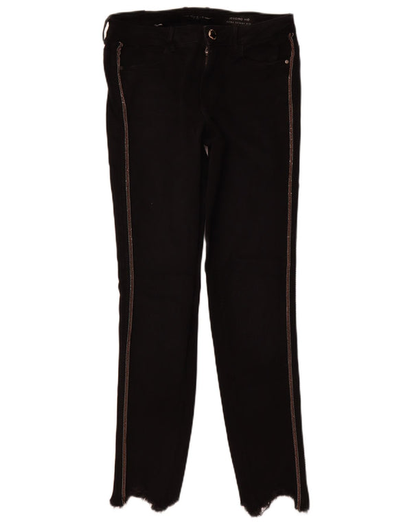 Jeans skinny Jegging da donna a vita media GUESS W28 L28 cotone nero