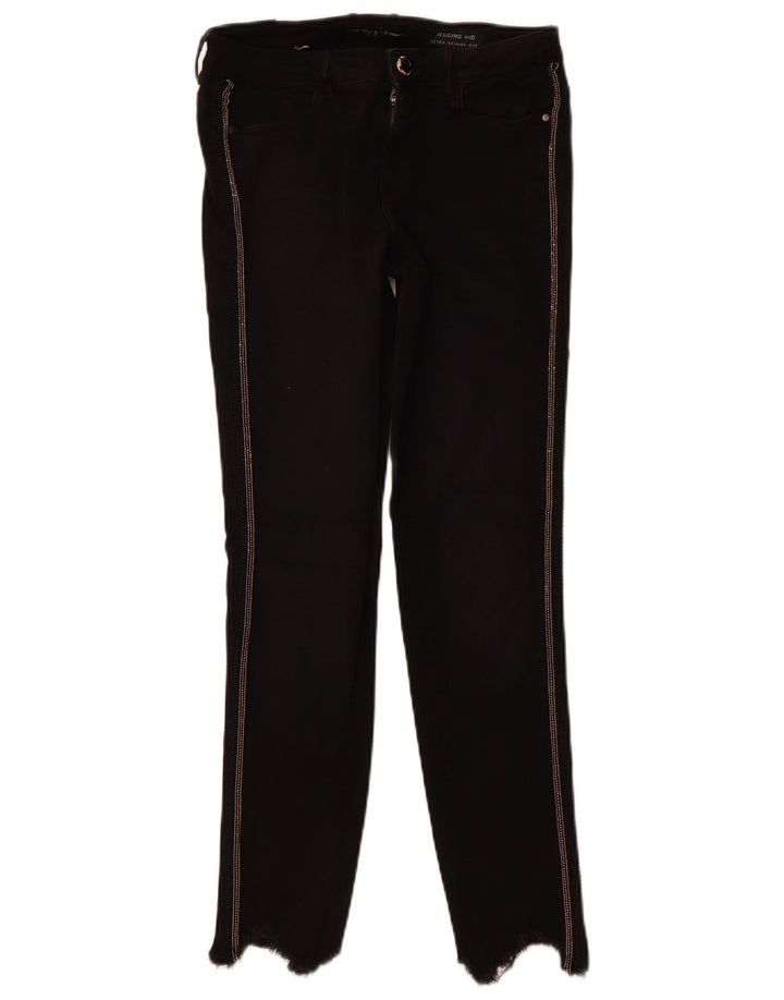 Jeans skinny Jegging da donna a vita media GUESS W28 L28 cotone nero