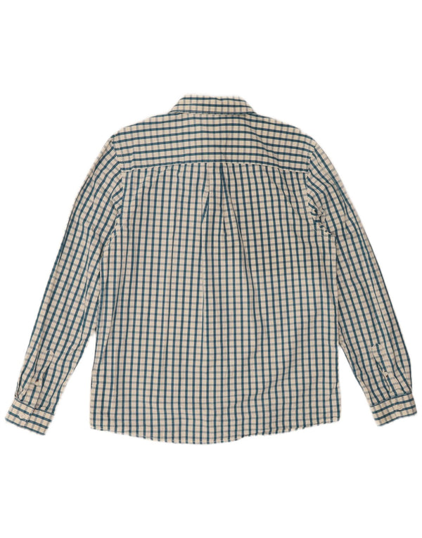 Camicia da uomo Classic Fit di White Stuff in cotone a quadri blu medio