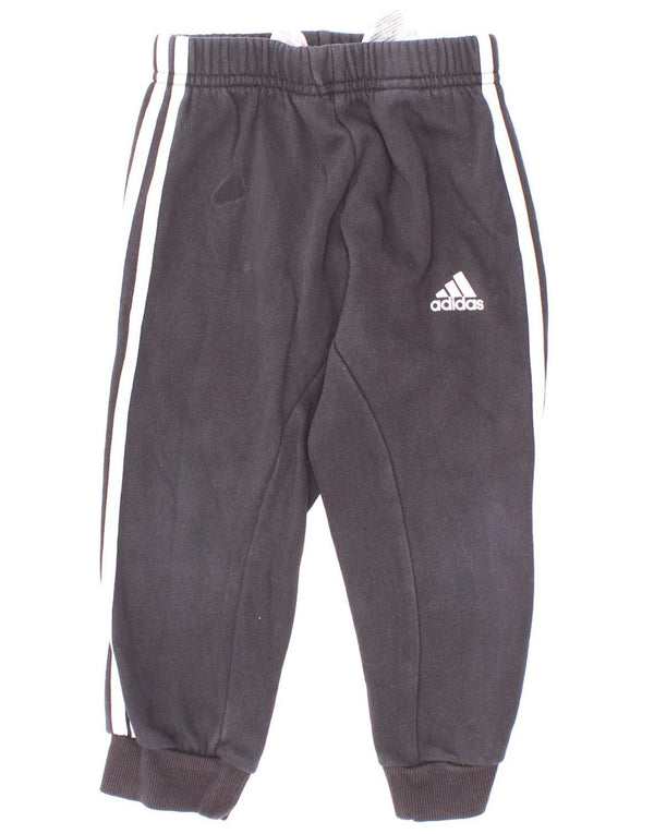 Pantaloni da tuta da jogging Adidas da bambino 18-24 mesi in cotone nero
