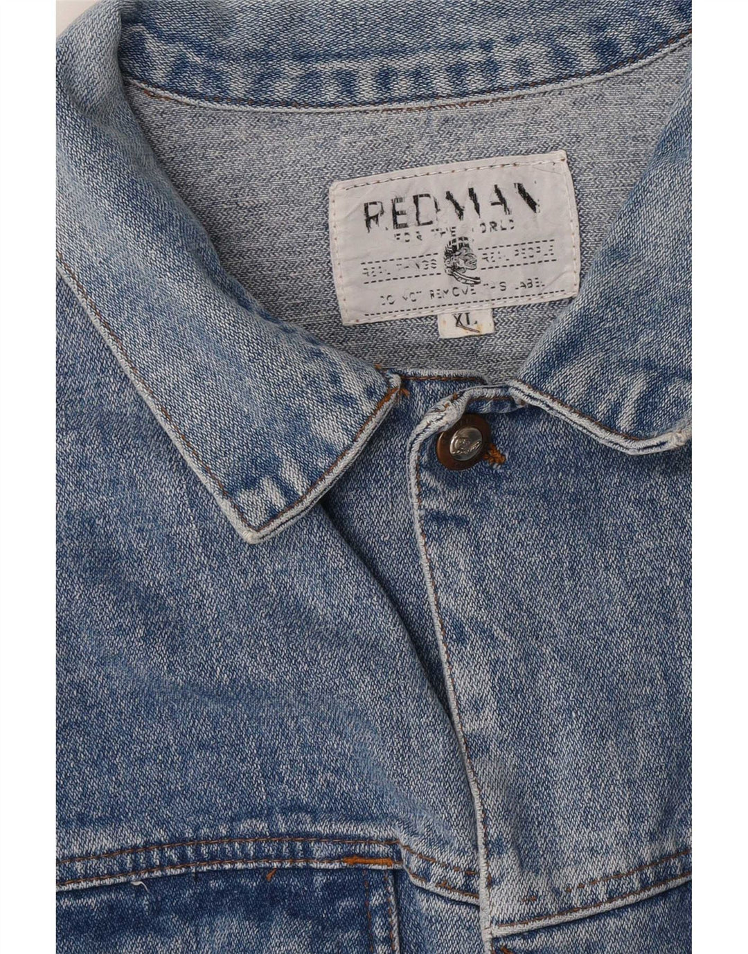 Giacca di jeans vintage da uomo UK 42 XL Blu