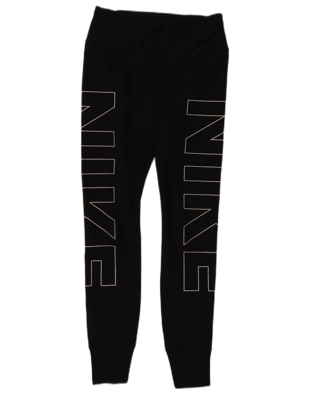 NIKE Womens Dri Fit Tracksuit Trousers Joggers UK 8 Small  Black Polyester