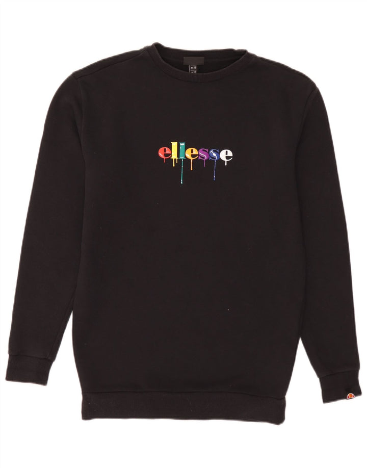 Felpa grafica da uomo Ellesse maglione XS cotone nero