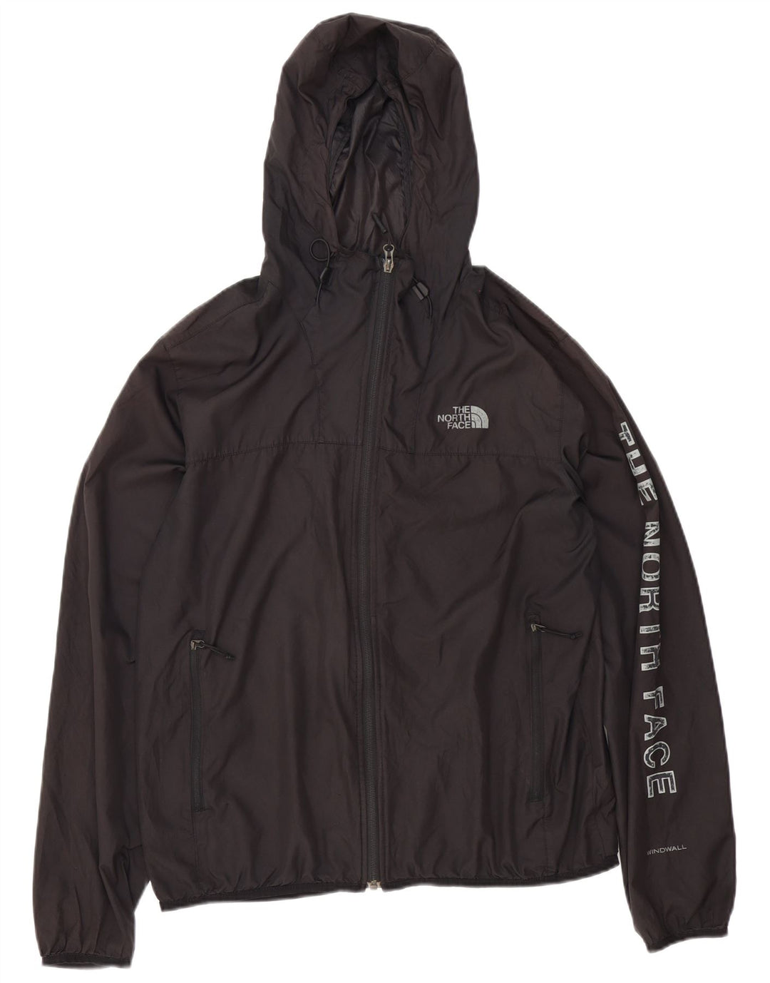 Giacca antipioggia da uomo con cappuccio grafico The North Face UK 38 poliestere nero medio