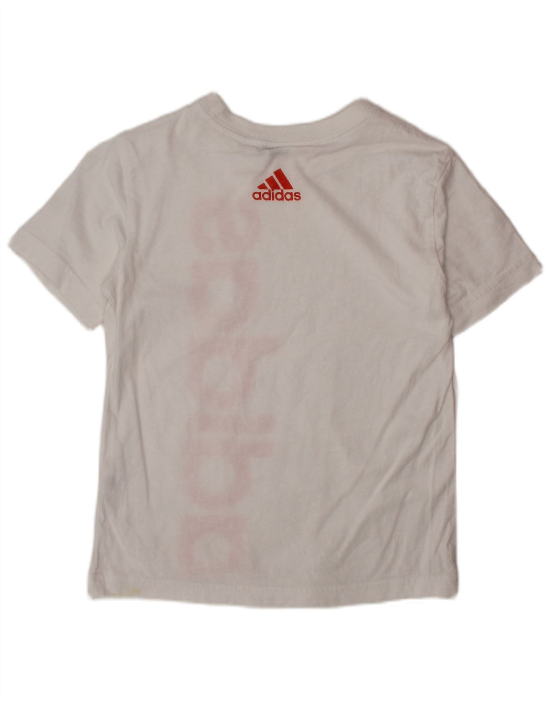 T-shirt grafica ADIDAS per ragazzi, 5-6 anni, bianca