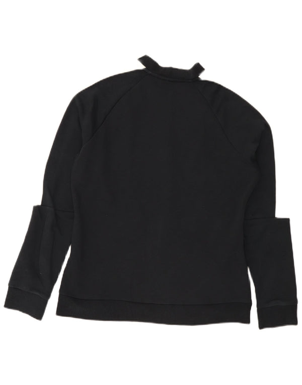 Giacca da tuta da donna Puma UK 14 Medium Black Colourblock Cotton