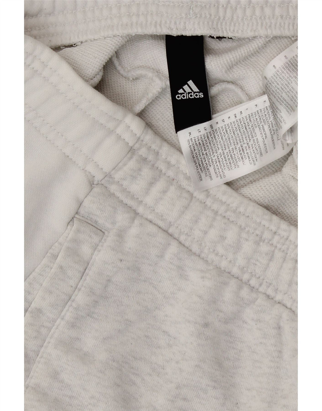 Pantaloncini sportivi da uomo Adidas grandi in cotone grigio