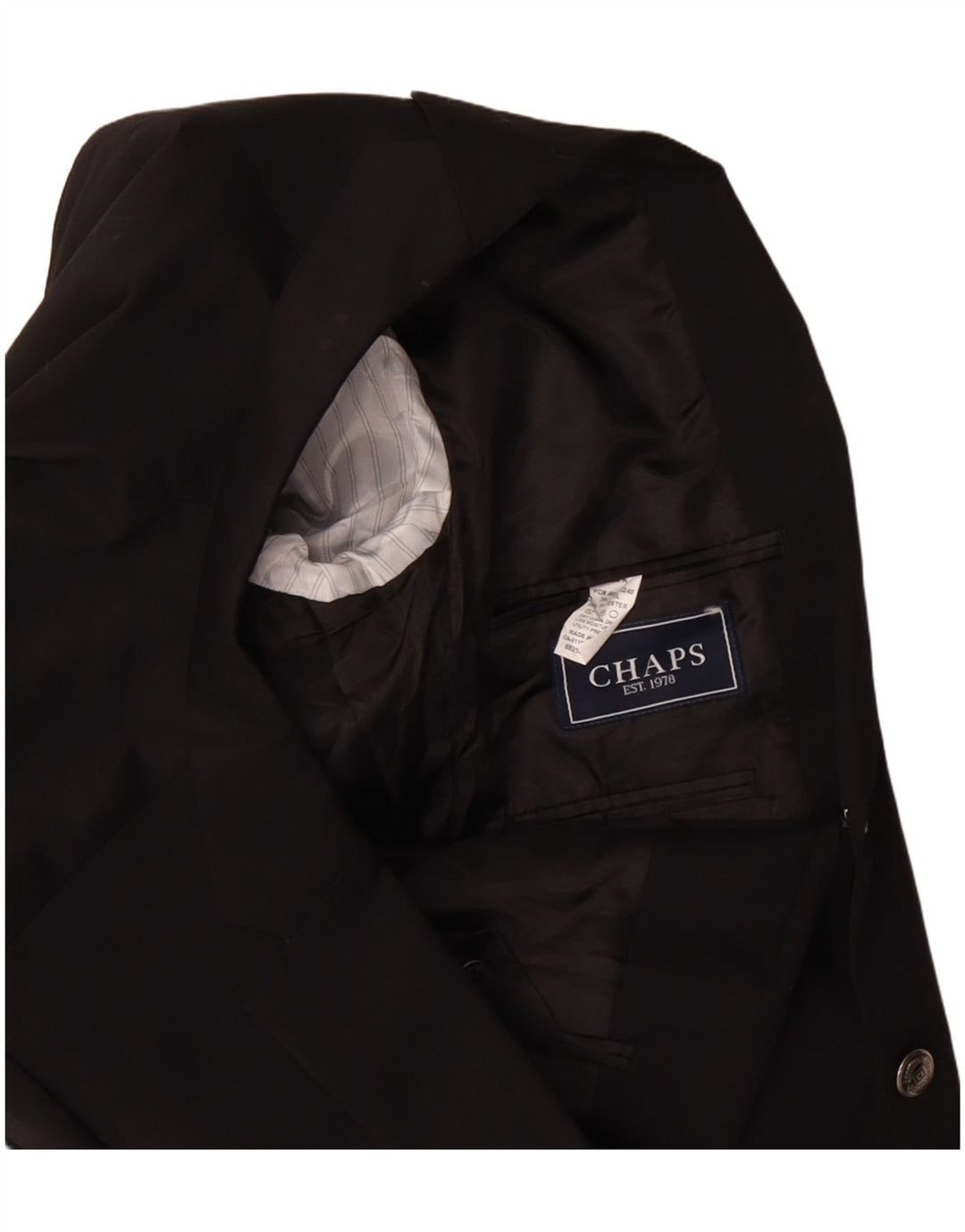 Giacca blazer da uomo a 2 bottoni CHAPS UK 38 media nera