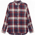 Camicia da uomo in flanella French Connection, cotone scozzese medio blu navy