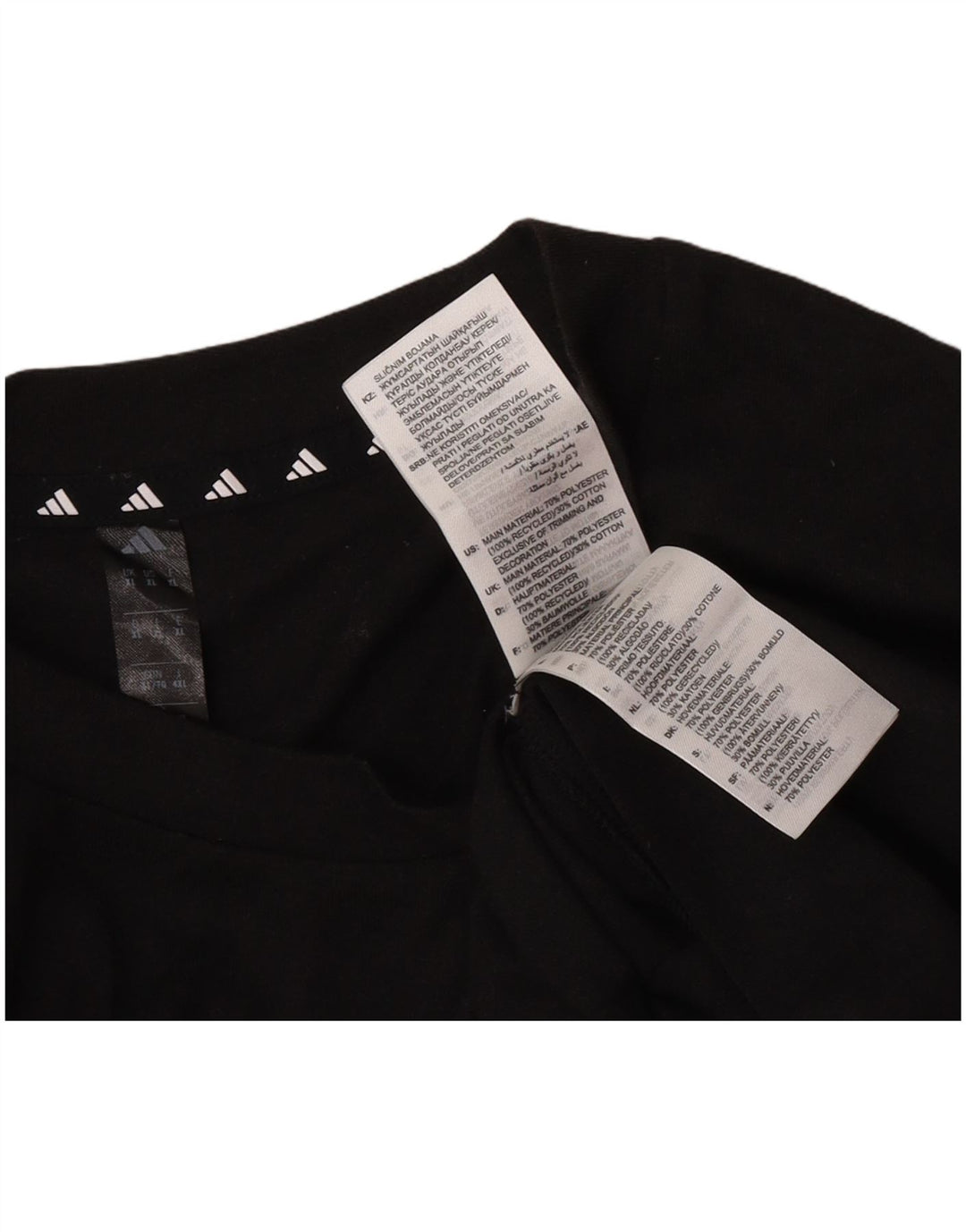 T-shirt grafica da uomo Adidas Top XL poliestere nero