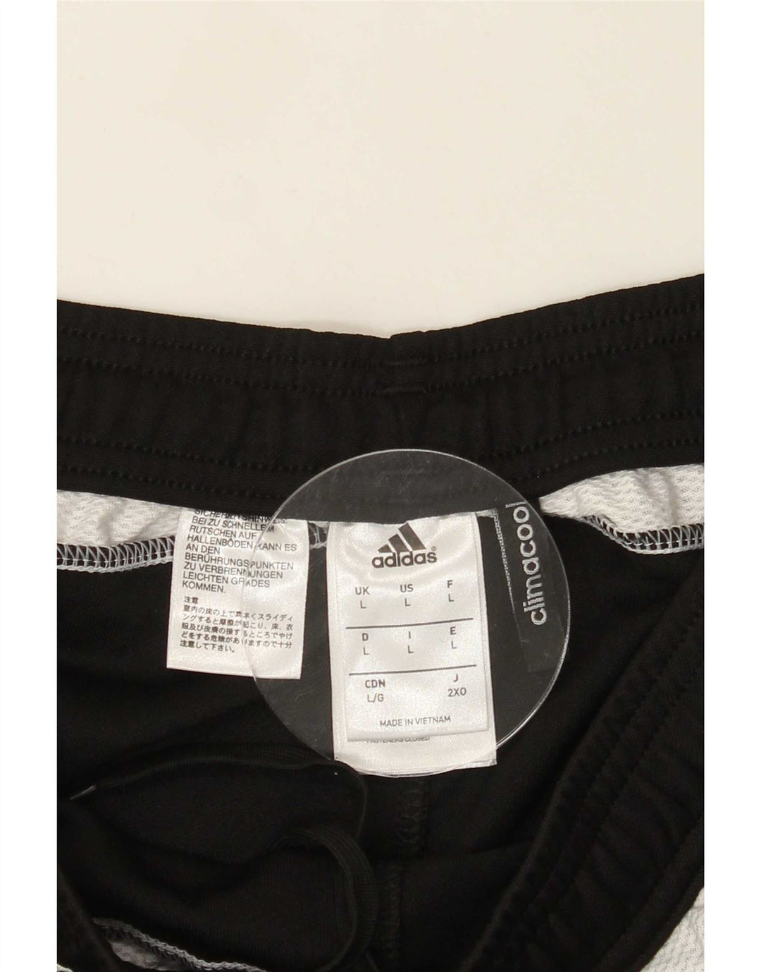 Pantaloni da tuta Adidas Climacool da uomo grandi in poliestere nero