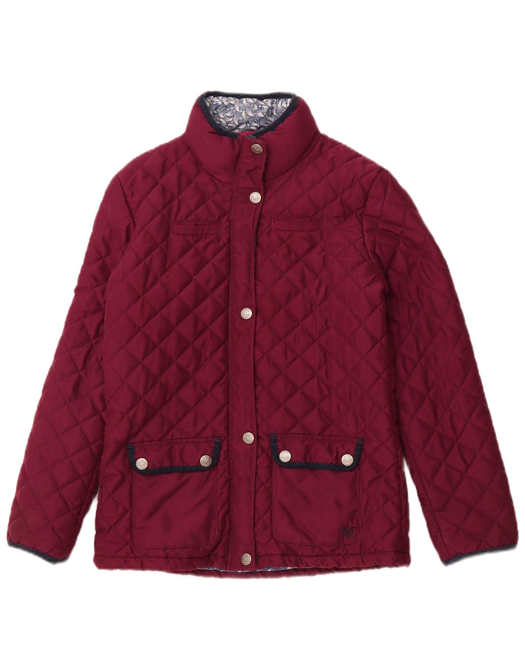 CREW CLOTHING Giacca trapuntata bambina 10-11 anni Poliestere Bordeaux