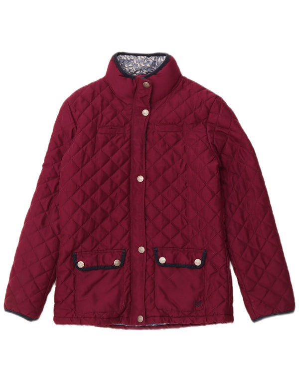 CREW CLOTHING Giacca trapuntata bambina 10-11 anni Poliestere Bordeaux