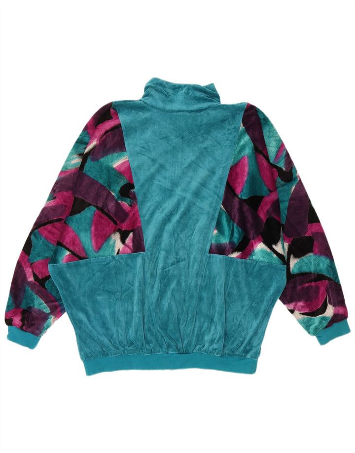 Giacca da donna in velluto da donna Schneider IT 44 Blu medio geometrico