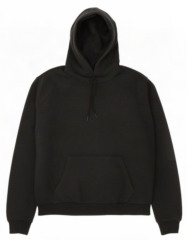 Puma Mens Graphic Hoodie Jumper Medium Black Cotton