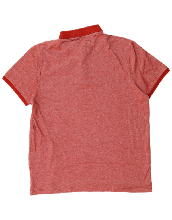 Polo da uomo Abercrombie & Fitch XL rossa in poliestere