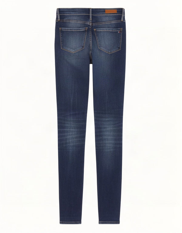 Jeans skinny Como da donna Tommy Hilfiger W25 L30 cotone blu navy