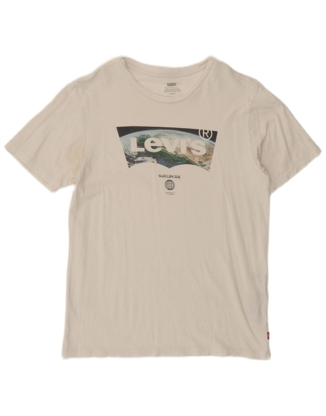T-shirt grafica da uomo Levi's Top piccola in cotone bianco