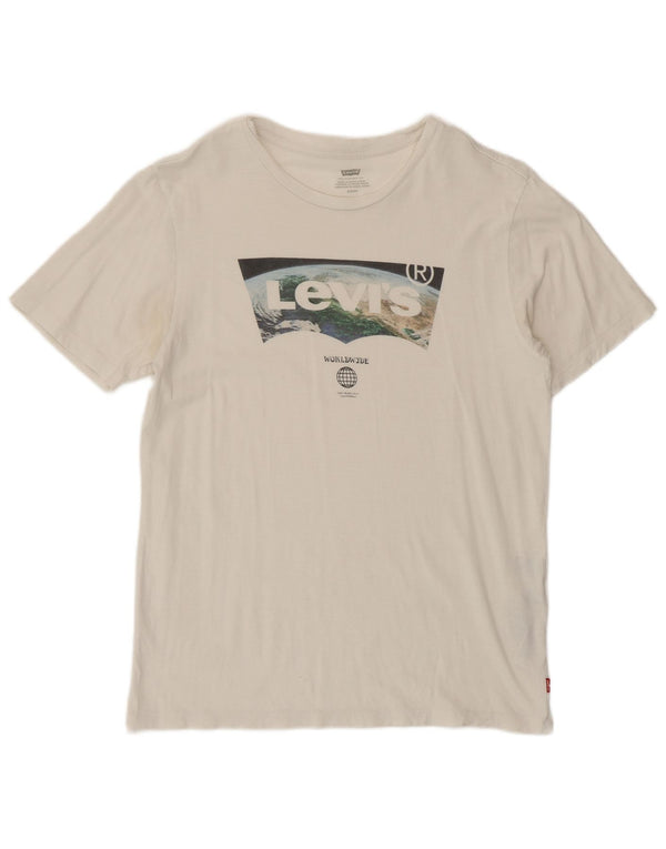 T-shirt grafica da uomo Levi's Top piccola in cotone bianco