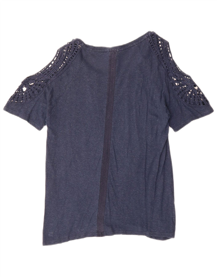 DESIGUAL Camicetta da donna Top UK 12 Medio Blu Navy Floreale