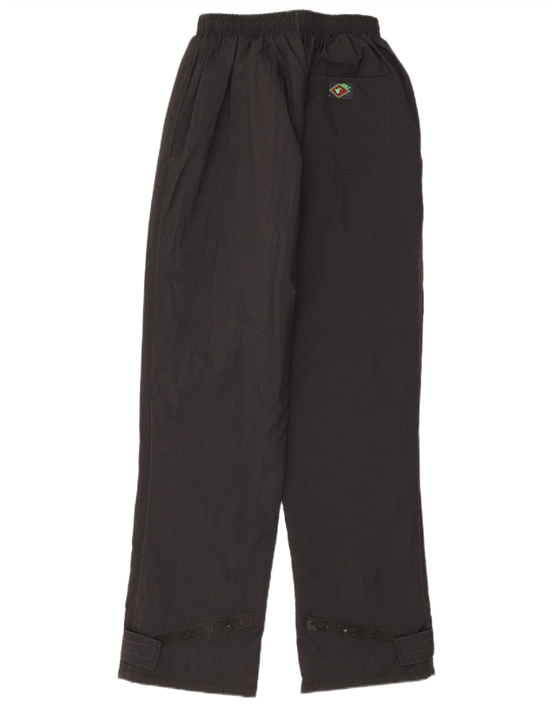 Pantaloni vintage da donna con giacca a vento UK 4 XS neri
