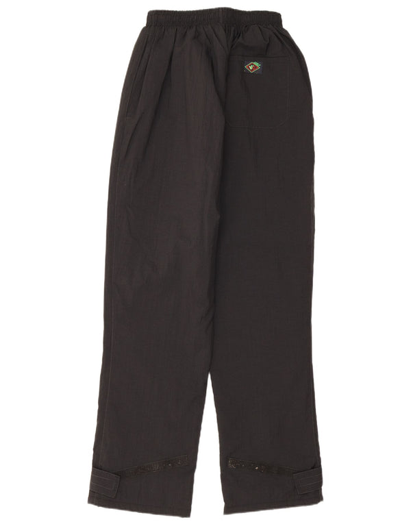 Pantaloni vintage da donna con giacca a vento UK 4 XS neri