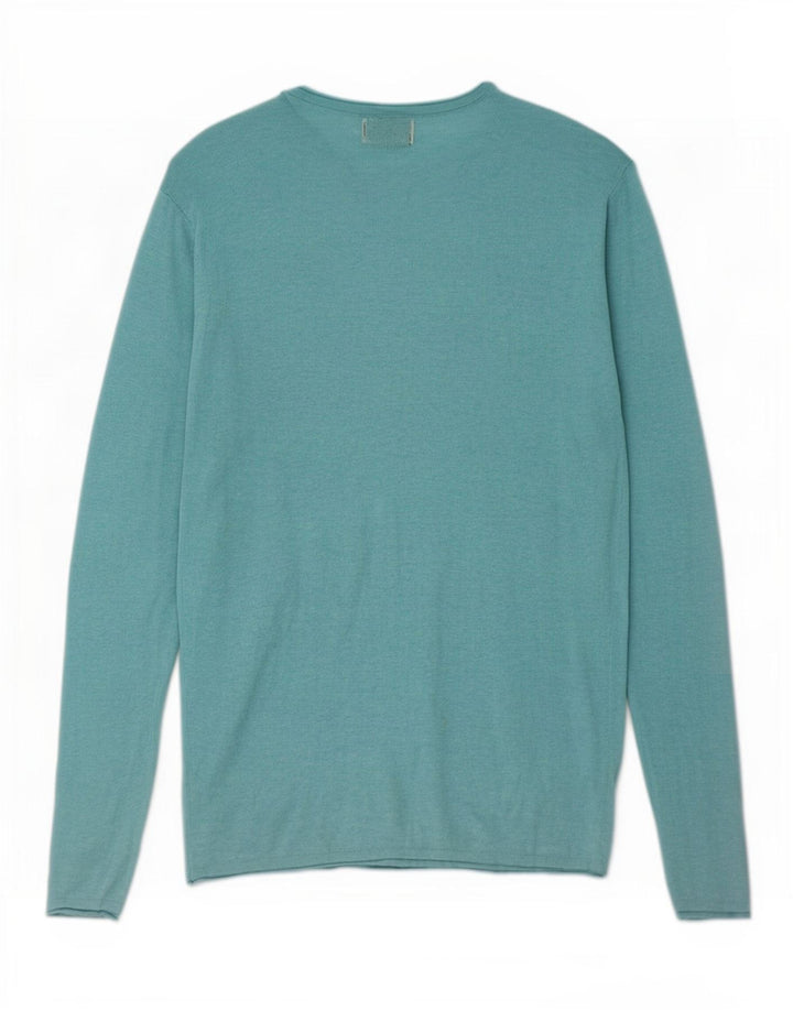 Top Zara da uomo a maniche lunghe XL turchese